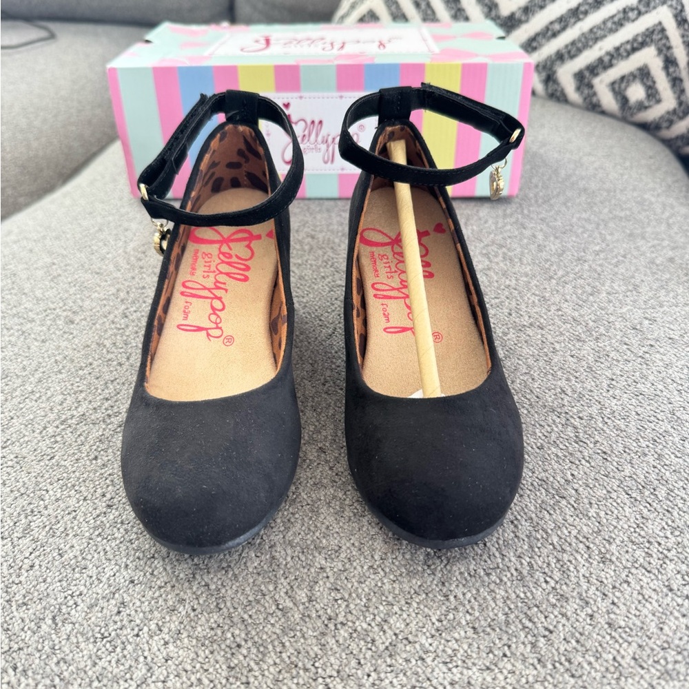 Jellypop Black Kids Dress Shoes